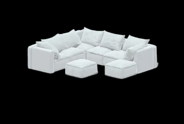 White Couch perspective